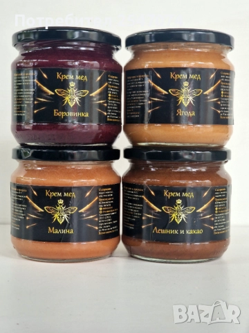 Крем мед с различни вкусове , снимка 3 - Пчелни продукти - 52475445