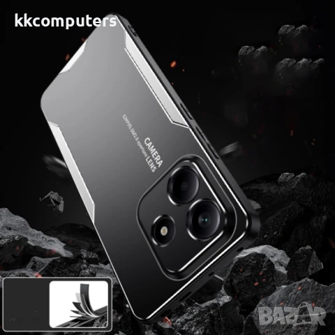 Xiaomi Redmi Note 14 5G TPU Hybrid Metal Удароустойчив Калъф и Протектор, снимка 8 - Калъфи, кейсове - 50904142