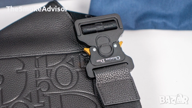 Чанта Dior Gravity от кожа и черен гранулиран телешки набук, снимка 4 - Чанти - 52299168