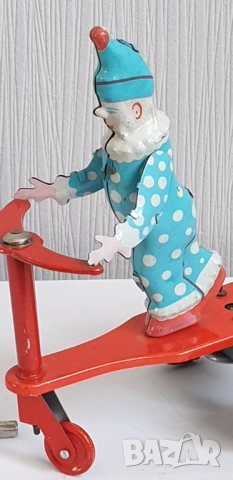 Стара механична ламаринена играчка, снимка 6 - Колекции - 54052162