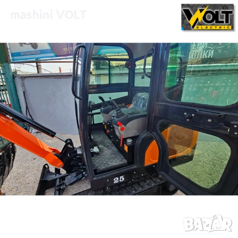 Мини багер NT-E25, 2.5 тона, с кабина и чупеща стрела, снимка 7 - Индустриална техника - 52131833