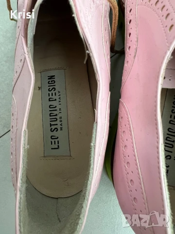 Елегантни розови обувки със зелена подметка, снимка 4 - Дамски елегантни обувки - 50505412