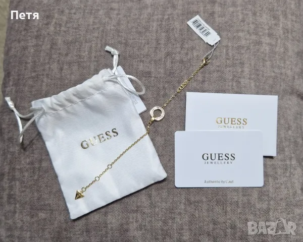 
GUESS - Регулируема гривна от неръждаема стомана, Златист, 21 CM, снимка 10 - Гривни - 48474710