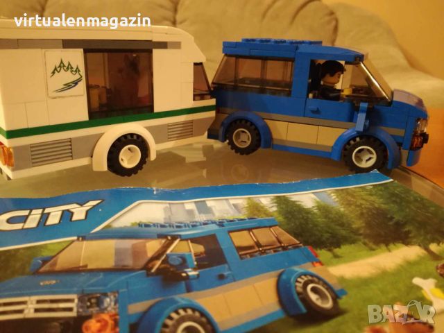 Конструктор Лего - Lego Town 60117 - Van & Caravan, снимка 8 - Конструктори - 45701853