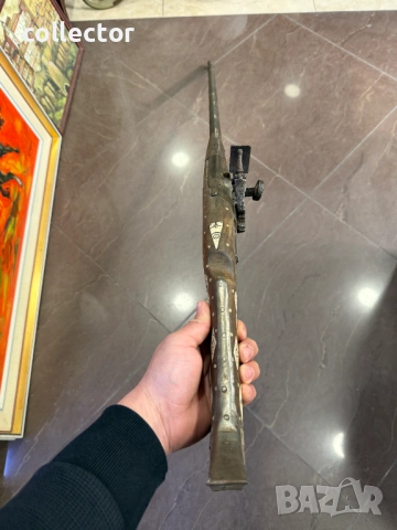Стара кремъчна пушка с костни набивки, снимка 5 - Антикварни и старинни предмети - 53901090