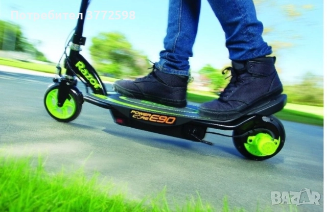 Детска електрическа тротинетка Razor Power Core E90, батерия 12V, снимка 10 - Друга електроника - 51625481