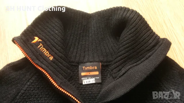 TIMBRA 100% Wool Sweater размер L пуловер 100% Вълна - 1204, снимка 12 - Пуловери - 46826740