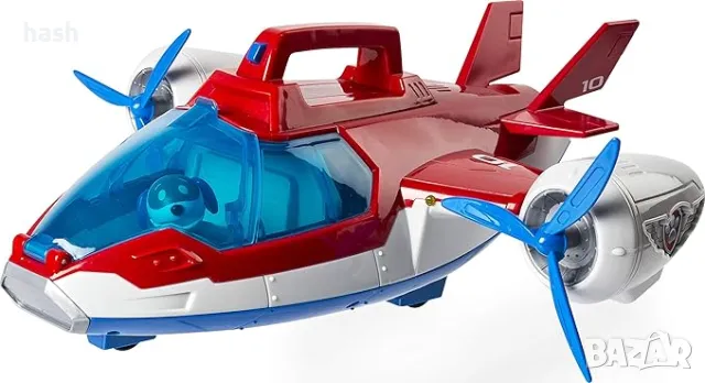 Paw Patrol Air Patroller 6026623 Комплект за игра Paw Patrol, Robo Dog и самолетът Air Patroller, снимка 3 - Влакчета, самолети, хеликоптери - 48442536