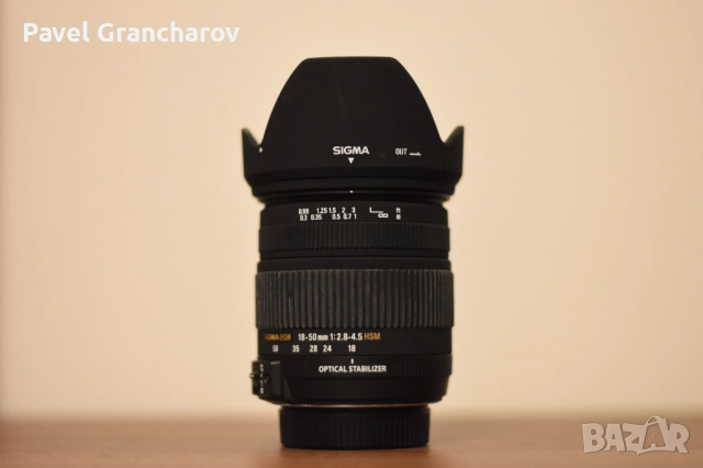 Обектив Sigma 18-50mm f2.8-4.5 DC OS HSM за Nikon (F-mount), снимка 2 - Обективи и филтри - 51440052