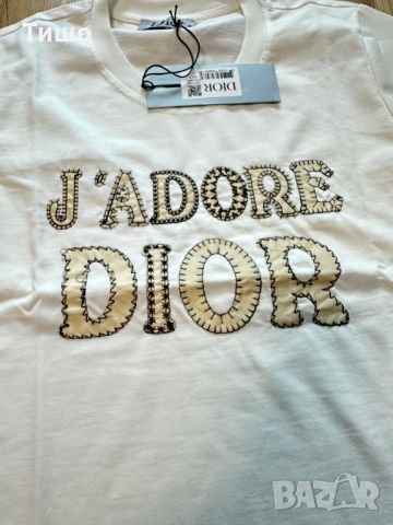 Dior-Оригинална чисто нова дамска тениска S размер, снимка 1 - Тениски - 46373018