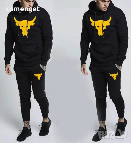 МОДЕЛ 2026! Спортен екип/комплект суичър и долнище THE ROCK ARMOUR - бик!