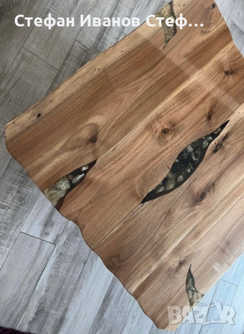 Холна маса от орех със смола, снимка 7 - Маси - 51514861