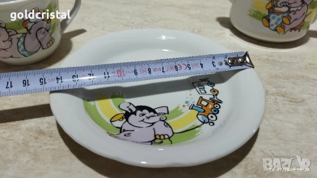 български порцелан детски комплект за хранене , снимка 6 - Антикварни и старинни предмети - 51716970