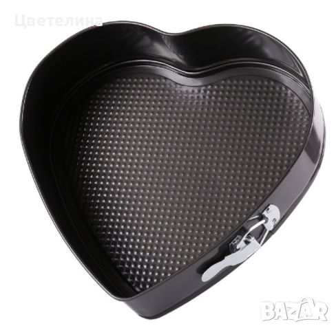 Комплект от 6бр метални форми сърце за торта, снимка 1 - Съдове за готвене - 46302478