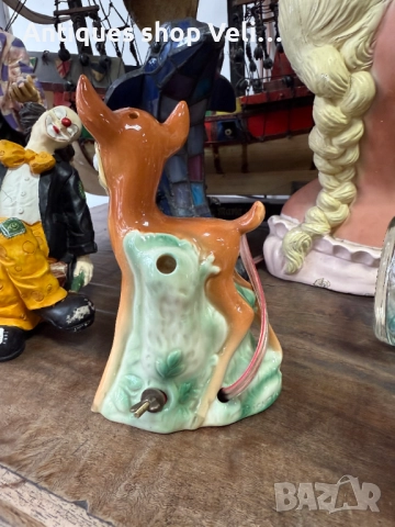 Колекционерска порцеланова лампа Бамби на GOEBEL №7619 , снимка 9 - Антикварни и старинни предмети - 52468946