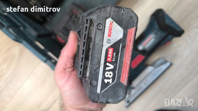 Bosch GST 18 V-LI S Акумулаторен пробивен трион плюс 2 🔋 6 Ah и 4 Ah и зарядно , снимка 17 - Триони и циркуляри - 53749101
