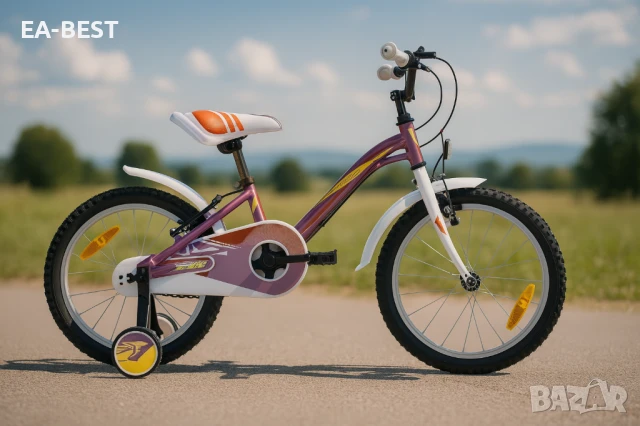 🚲✨ Детско колело ALICE 18" — Розово с червено и кремаво! 🌈, снимка 1