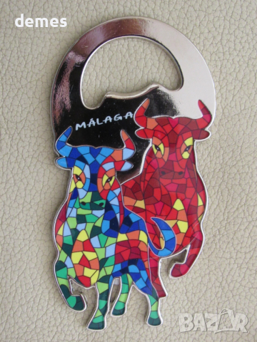 Метален магнит-отварачка от Малага-Испания, снимка 2 - Колекции - 53916942