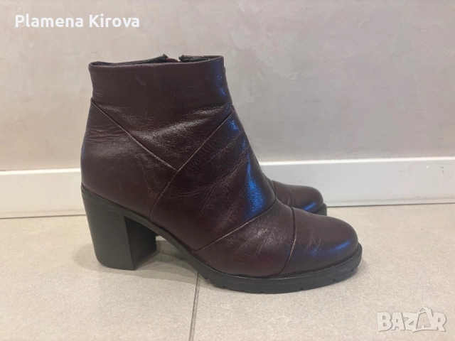 Боти от естествена кожа | Номер 37 (или 36.5)