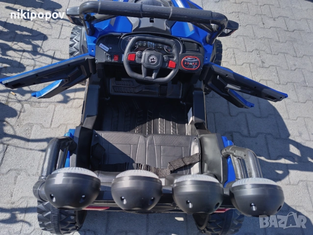 SAFARI двуместен акумулаторен джип JAKARTA 4x4 син, снимка 10 - Детски велосипеди, триколки и коли - 53569401