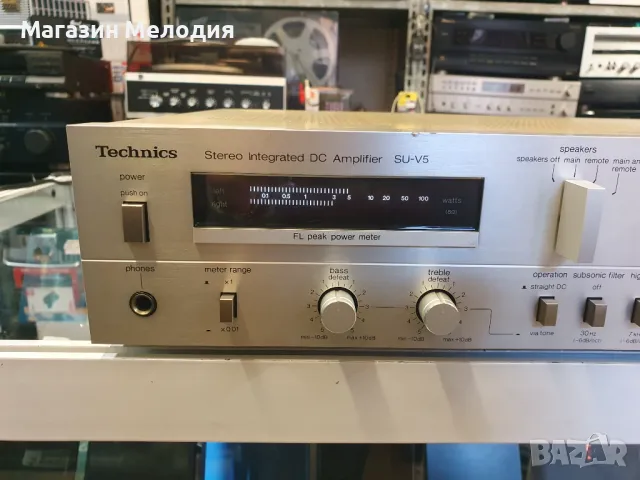 Усилвател Technics SU-V5 Silver В перфектно техническо и много добро визуално състояние., снимка 3 - Ресийвъри, усилватели, смесителни пултове - 49087391