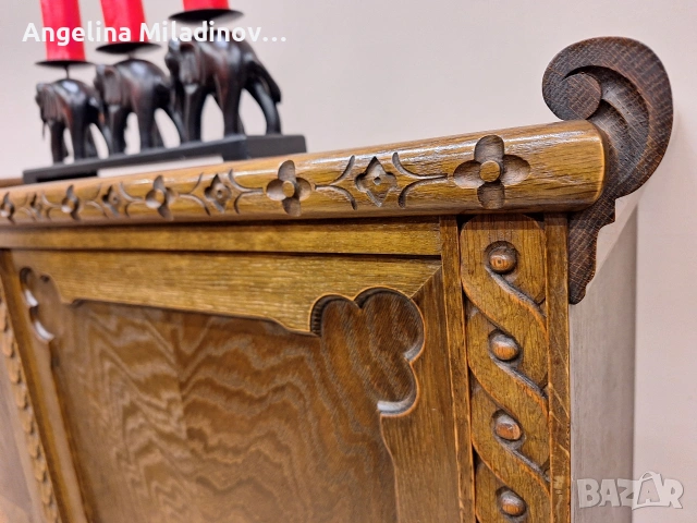 Гардероб, шкаф с богата дърворезба , снимка 5 - Шкафове - 53808691