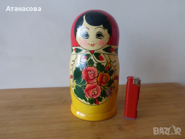 Матрьошка Семьоновка 8 бр 1980 г, снимка 6 - Антикварни и старинни предмети - 50978837