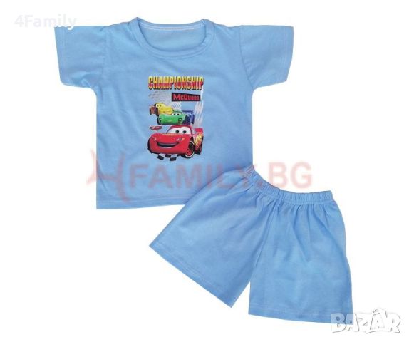Детски пижами с колите, размер 92см, снимка 1 - Бебешки пижами - 46037323