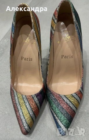 Обувки многоцветни, снимка 4 - Дамски елегантни обувки - 54129213