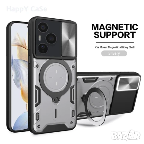 Honor 400 Pro / 400 Lite / 400 / GIANT RING Удароустойчив кейс гръб калъф с пръстен, снимка 8 - Калъфи, кейсове - 50077827