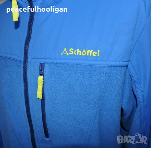 Schoffel мъжко синьо поларено яке за планина  с цип като ново, размер XL, снимка 11 - Якета - 53394369
