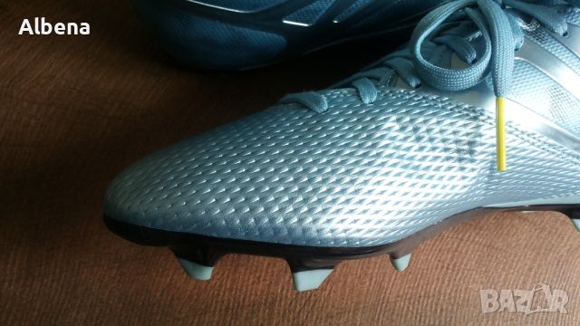 Adidas MESSI 15.3 Blue FG/AG Matte Ice Metallic Football Boots EUR 43 1/3 / UK 9 бутонки 212-14-S, снимка 8 - Спортни обувки - 46526891