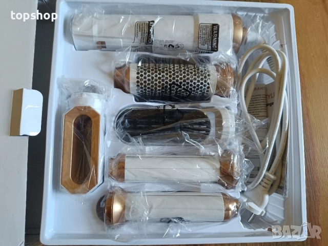 Чисто нова LaifuTu 5 в 1 въртяща се четка, йонна технология, 3 температурни настройки, 3 скорости..., снимка 4 - Маши за коса - 51598205