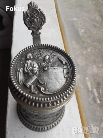 Страхотна стара немска колекционерска халба за бира, снимка 3 - Антикварни и старинни предмети - 51066446