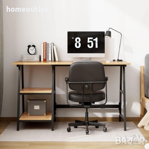 ПРОМОЦИЯ Офис бюро с отворени рафтове за съхранение DX-233-120OK, снимка 3 - Бюра - 53085659