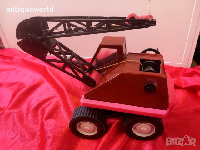 Колекционерска Соц Играчка КРАН, снимка 8 - Антикварни и старинни предмети - 54075381