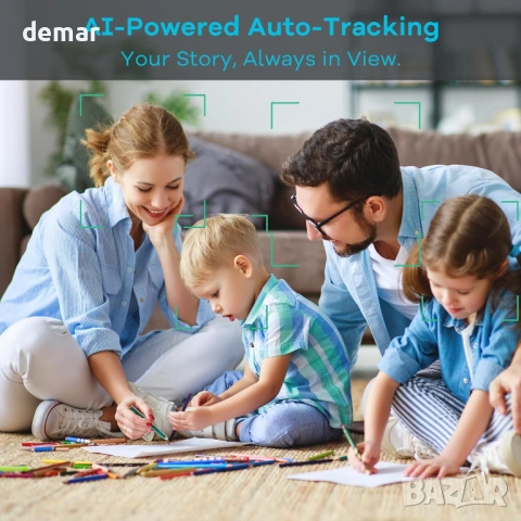 TONGVEO AI PTZ Автоматично проследяваща камера с Bluetooth микрофон, снимка 8 - Други - 54014049