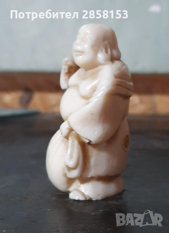 Японска фигура на Буда,Нетсуке, снимка 3 - Антикварни и старинни предмети - 53405763