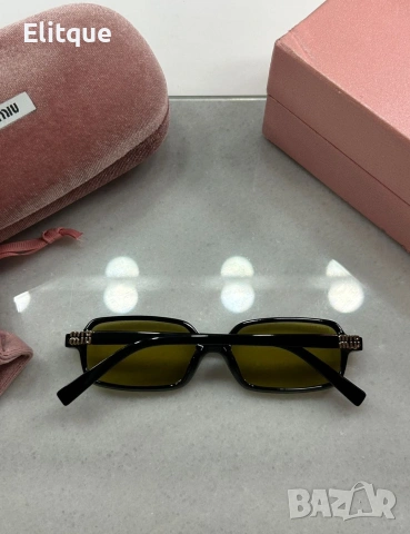 висококачествени очила с черен обикновен калъф и ув защита miu miu , снимка 5 - Слънчеви и диоптрични очила - 53461348