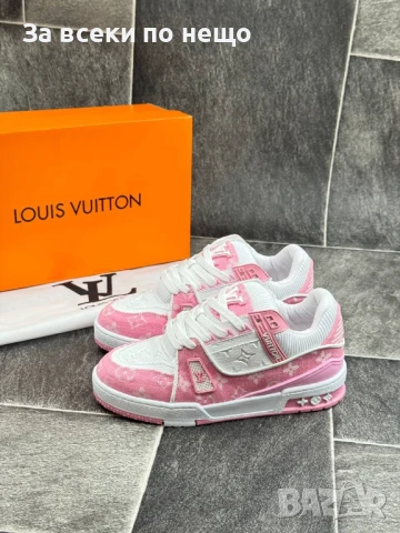 Louis Vuitton Дамски Маратонки👟Дамски Спортни Обувки Цвят Бяло И Розово Код E642
