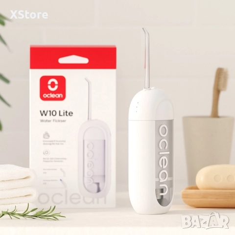 Зъбен душ Oclean W10 Lite, 2бр накрайника, 3 режима, 150мл, снимка 5 - Други - 51896081