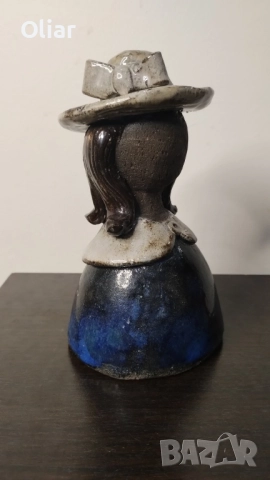 Керамична фигурка – камбанка, ръчна изработка. Арт керамика., снимка 2 - Декорация за дома - 51763136