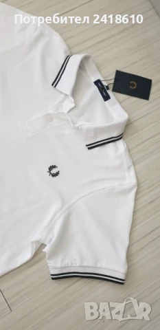 Fred Perry Pique Cotton Mens Size 50 / L НОВО! ОРИГИНАЛ! Мъжка Тениска!