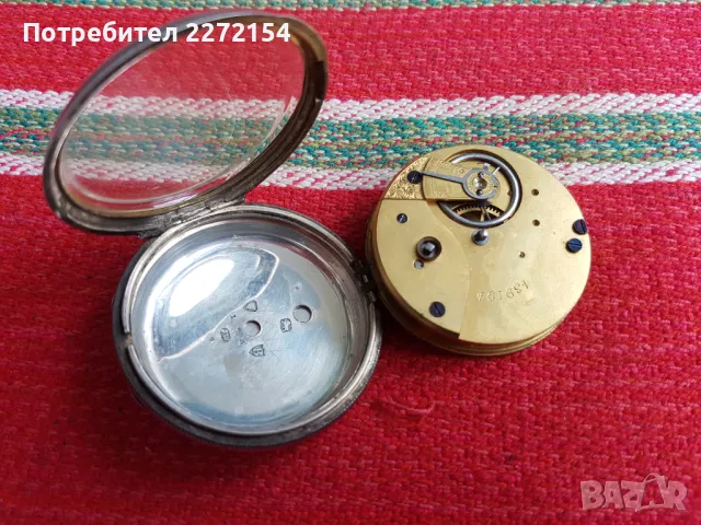 Сребърен 925 джобен часовник , снимка 5 - Антикварни и старинни предмети - 49740264
