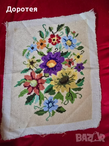 Гоблен,,Цветя,,, снимка 2 - Гоблени - 51555493