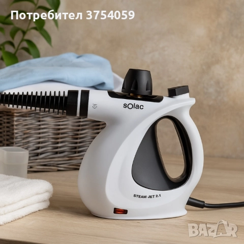 Парочистачка Solac Steam Jet 2.1, снимка 7 - Парочистачки и Водоструйки - 51536216