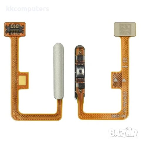 Лентов кабел за XIAOMI Mi11 Lite с бутон за включване, сребърен сензор FingerPrint