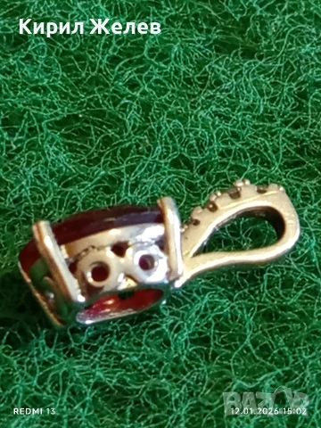 Нежно сребърно колие с юврлирно фасетиран ГРАНАТ елегантен дизайн 52567, снимка 5 - Колиета, медальони, синджири - 53073557