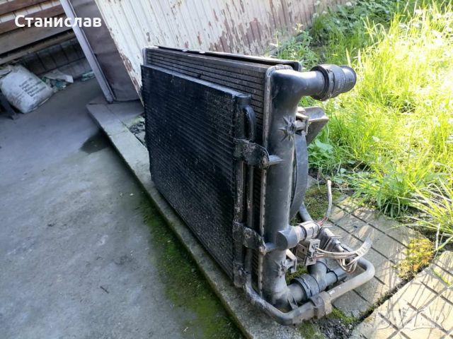 Радиатор воден и климатик комплект с перки за Шкода Октавия 1 1,9 тди, снимка 5 - Части - 45495450