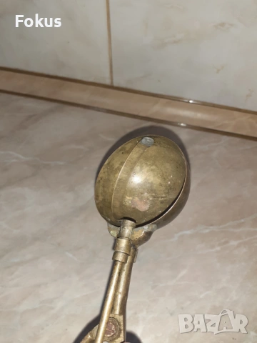 Стара бронзова лъжица за сладолед, снимка 5 - Антикварни и старинни предмети - 53348272